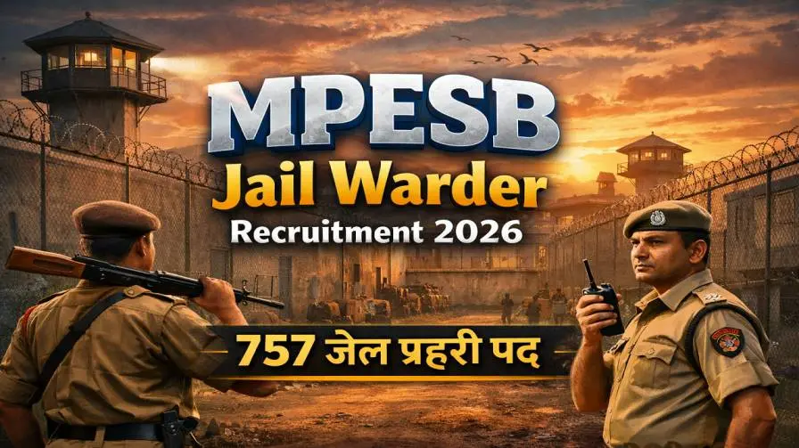 MPESB Jail Warder Recruitment 2026 Notification Out Apply Online MP Vyapam 757 Jail Prahari Vacancies