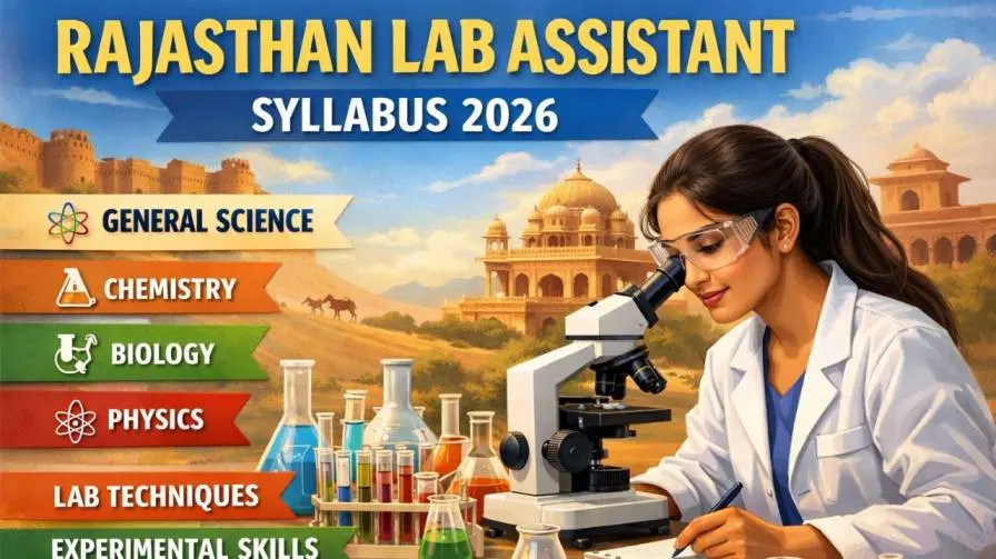 Rajasthan Lab Assistant Syllabus 2026 Pdf Download in Hindi/English RSSB Prayogshala Sahayak Exam Pattern